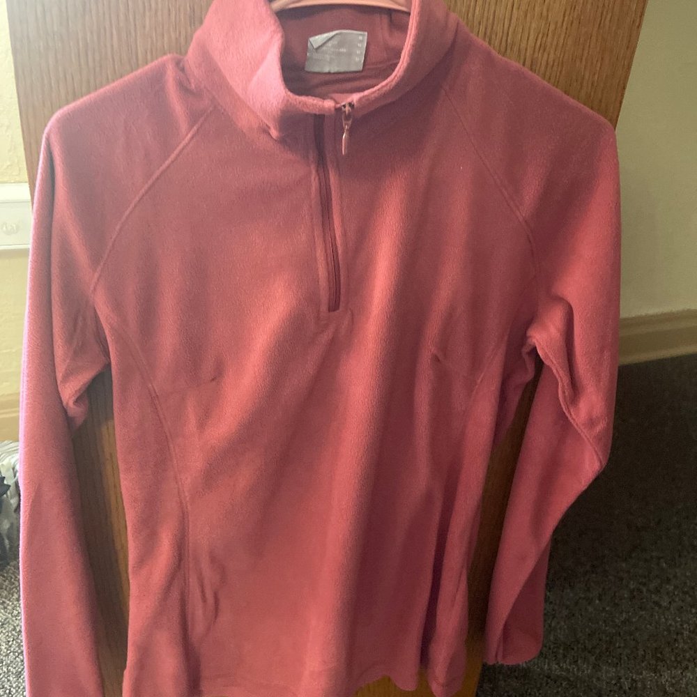 Coral Columbia Fleece Pullover